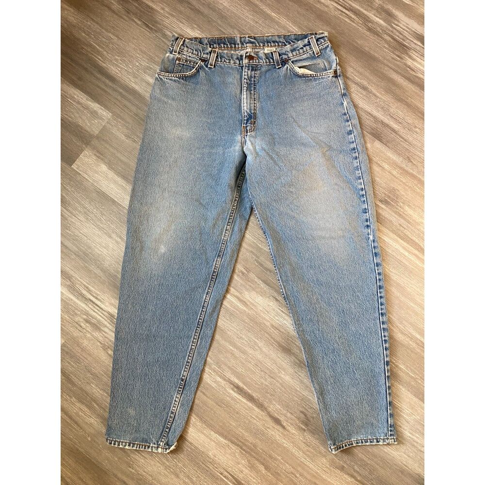 Vintage Orange Tab Levi's 560 Loose Fit Tapered 100% Cotton USA Made Jeans 32x30